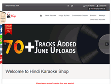 Tablet Screenshot of hindikaraokeshop.com